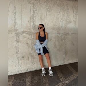 Girlfriend Collective Black Paloma Racerback Bra